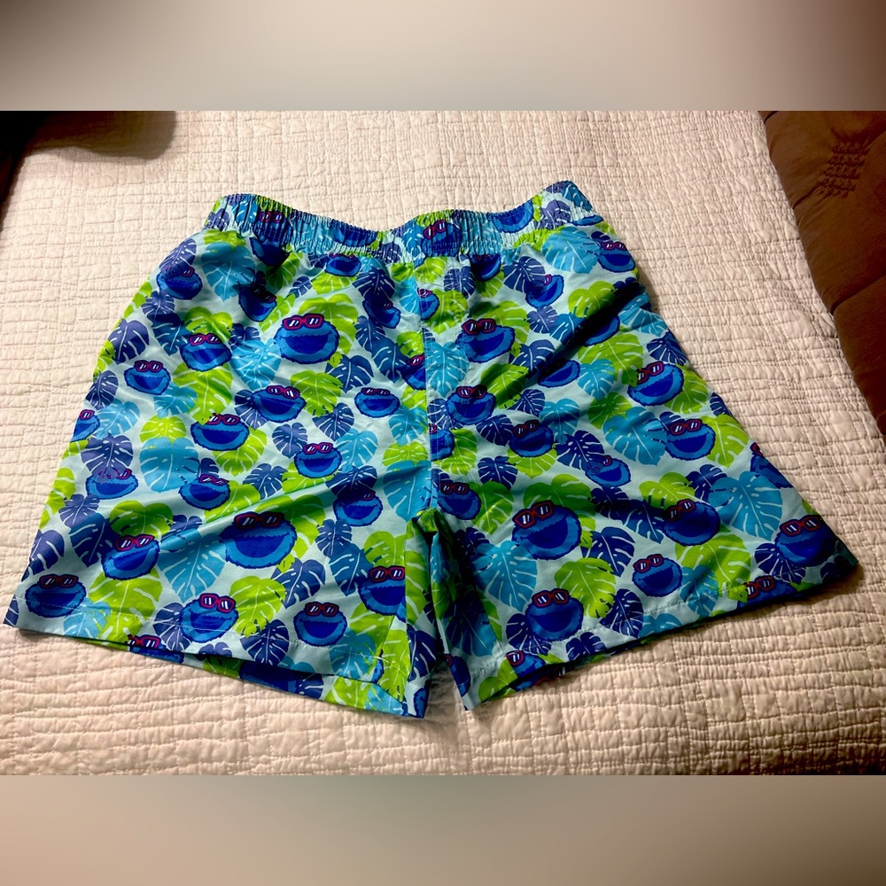Men’s Grover swim trunks from SeaWorld